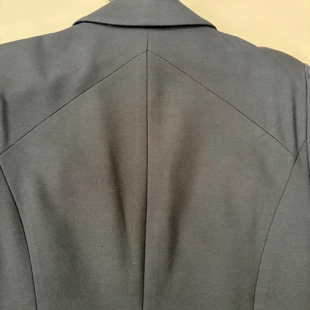 Chico's Women Brown Stretch Blazer‎ Jacket Size 0 S Professional Dark Academia